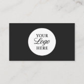 Black & Gold Professional Company Logo QR Code 名刺 (裏面)