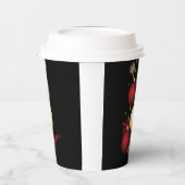 Black, Gold & Red Christmas Party 紙コップ (左)