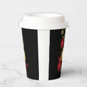 Black, Gold & Red Christmas Party 紙コップ (右)