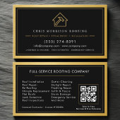 Black Gold Roofing Construction Services QR Code 名刺