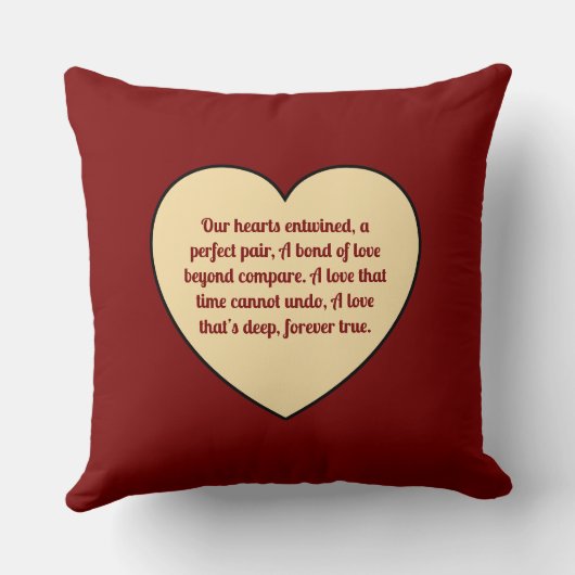 Black & Gold Roses, Gold Heart Photo Frame クッション (裏面)