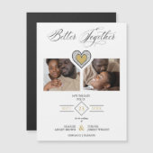 Black & Gold Sophisticated Better Together Quote  (正面/裏面)