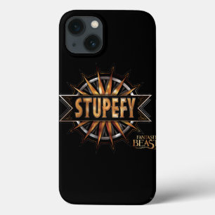 Black & Gold Stupefy Spell Graphic iPhone 13ケース