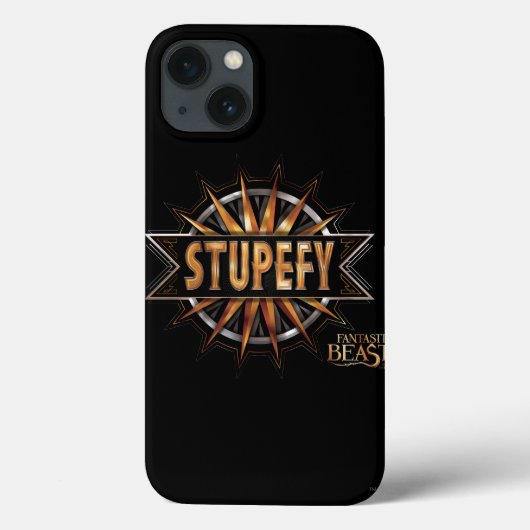 Black & Gold Stupefy Spell Graphic Case-Mate iPhoneケース (裏面)