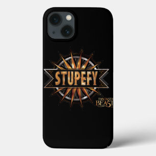 Black & Gold Stupefy Spell Graphic iPhone 13ケース
