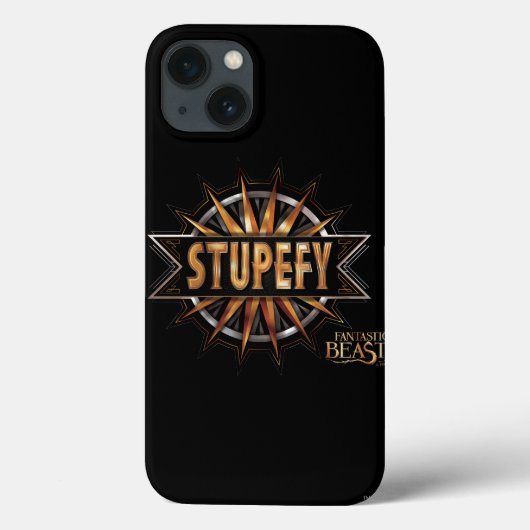 Black & Gold Stupefy Spell Graphic Case-Mate iPhoneケース (裏面)