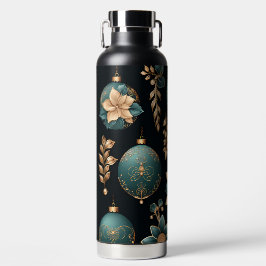 BLACK GOLD TEAL HOLIDAY CHRISTMAS ORNAMENTS ウォーターボトル