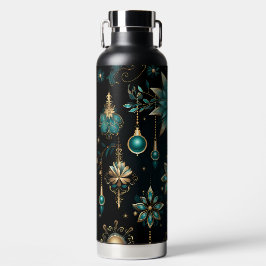 BLACK GOLD TEAL HOLIDAY CHRISTMAS ORNAMENTS ウォーターボトル