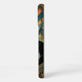 Black Gold Teal iPhone 16 Pro Max Case iPhoneケース (左側面)