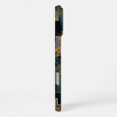 Black Gold Teal iPhone 16 Pro Max Case iPhoneケース (右側面)