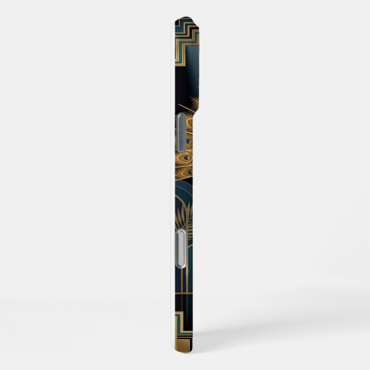 Black Gold Teal iPhone 16 Pro Max Case  iPhoneケース (右側面)