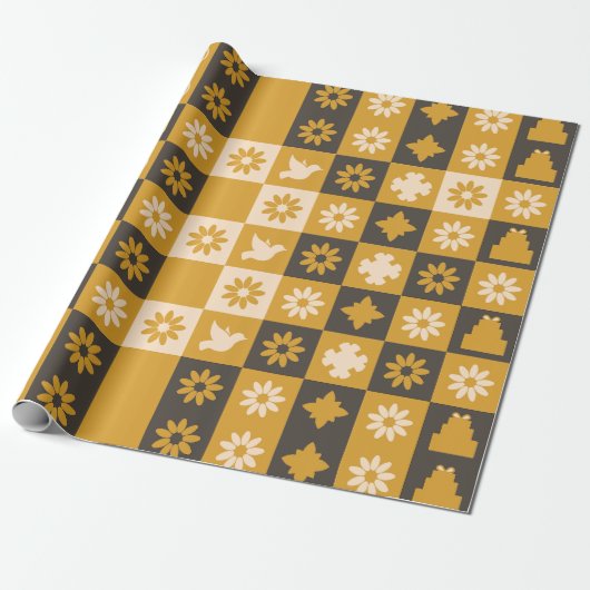 Black & Gold Wrapping paper  ラッピングペーパー (アンロールド)