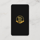 Black Gold YouTube Subscribe QR Code 名刺 (裏面)