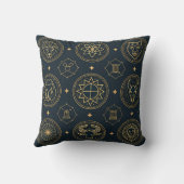 Black Gold Zodiac Sign (3) クッション (裏面)