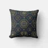 Black Gold Zodiac Sign (3) クッション (正面)