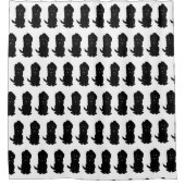 Black Goldendoodle Design Any Colour Background シャワーカーテン (正面)