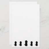 Black Goldendoodle Dog Design 便箋 (正面/裏面)