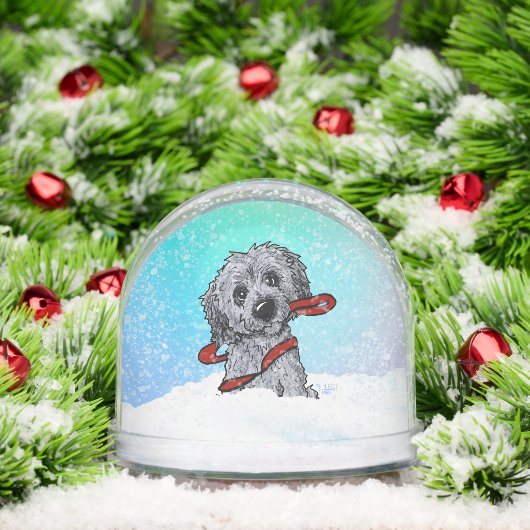 Black Goldendoodle DoodleMoji  (クリスマス)