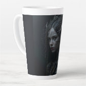 Black Gothic Girl カフェラテマグ (左アングル)