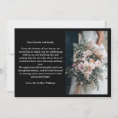 Black Gothic Til Death結婚's Photo サンキューカード (裏面)