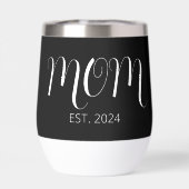 Black Graceful Script Established New Mom Gift (背面)