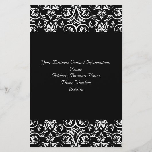Black Grand Insignia Monogram Flyer、プログラム チラシ (裏面)