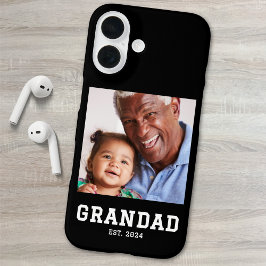 Black Grandad Established Bold Photo iPhone 16ケース