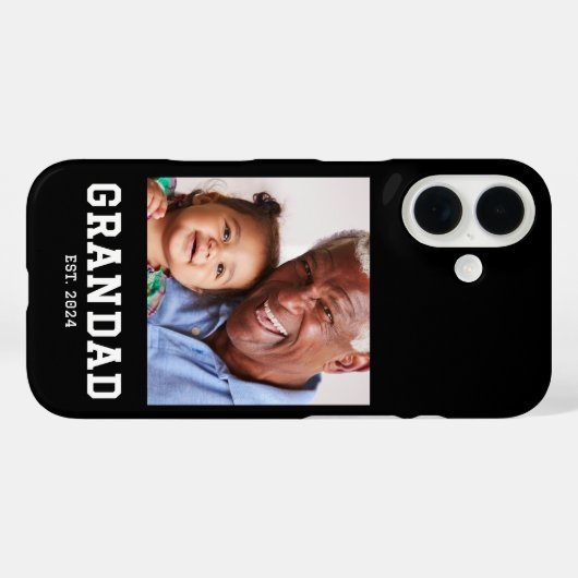 Black Grandad Established Bold Photo Case-Mate iPhoneケース (裏面 (横))