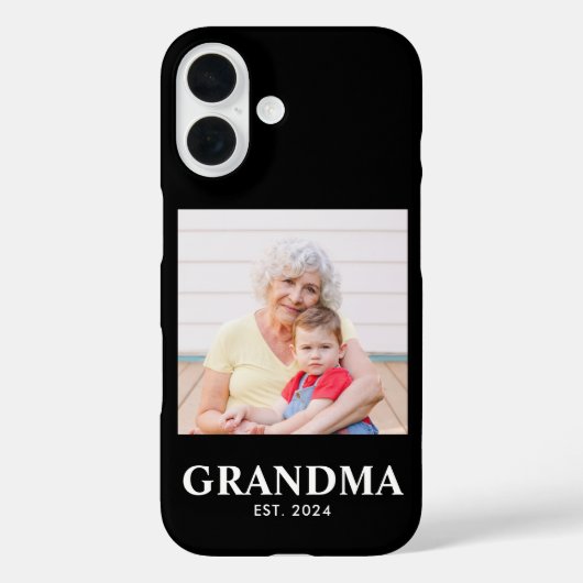 Black Grandma Established Bold Photo Case-Mate iPhoneケース (裏面)