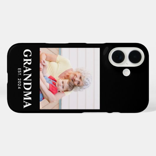 Black Grandma Established Bold Photo Case-Mate iPhoneケース (裏面 (横))