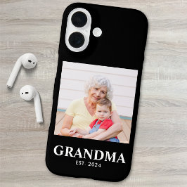 Black Grandma Established Bold Photo iPhone 16ケース