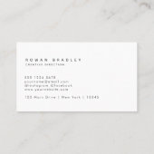 Black & Gray Minimal Monogram Clean Professional 名刺 (裏面)