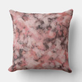 Black Gray Pink White Modern Geometric Abstract アウトドアクッション (正面)