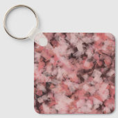 Black Gray Pink White Modern Geometric Abstract キーホルダー (正面)
