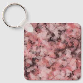 Black Gray Pink White Modern Geometric Abstract キーホルダー