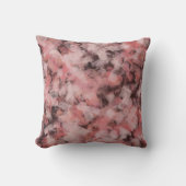 Black Gray Pink White Modern Geometric Abstract クッション (正面)