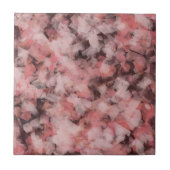 Black Gray Pink White Modern Geometric Abstract タイル (正面)