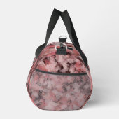 Black Gray Pink White Modern Geometric Abstract ダッフルバッグ (右)