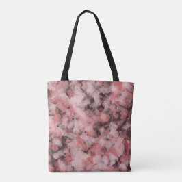 Black Gray Pink White Modern Geometric Abstract トートバッグ