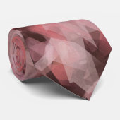 Black Gray Pink White Modern Geometric Abstract ネクタイ (ロール)