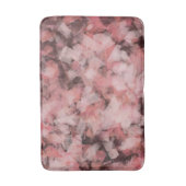 Black Gray Pink White Modern Geometric Abstract バスマット (正面縦)
