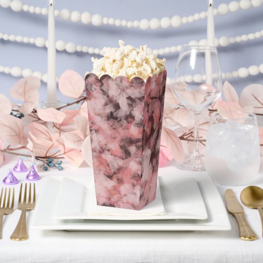 Black Gray Pink White Modern Geometric Abstract フェイバーボックス (ウェディング)