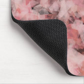 Black Gray Pink White Modern Geometric Abstract マウスパッド (コーナー)