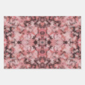 Black Gray Pink White Modern Geometric Abstract ラッピングペーパーシート (正面3)