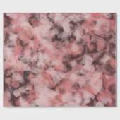 Black Gray Pink White Modern Geometric Abstract ラッピングペーパー (フラット)