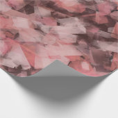 Black Gray Pink White Modern Geometric Abstract ラッピングペーパー (角)
