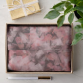 Black Gray Pink White Modern Geometric Abstract 薄葉紙 (ギフト)