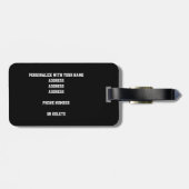 black gray team colors sports gifts basketball ラゲッジタグ (裏面横)