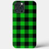 Black Green Check Case-Mate iPhoneケース (裏面)