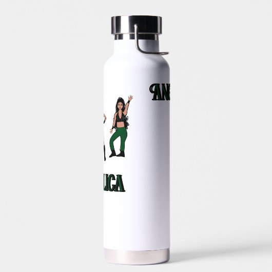 Black Green Dancer #2 ウォーターボトル (左面)